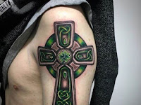 Shoulder Small Celtic Cross Tattoo
