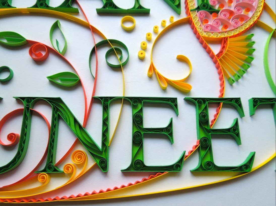 Art'zire Artify your Desires Quilled Name Plate