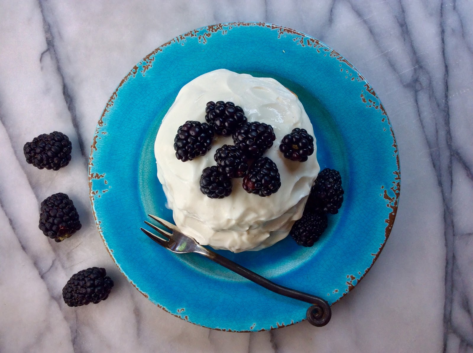 Food Fitness by Paige Frosted Blackberry Pancakes