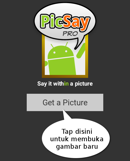 Cara membuat kanvas transparan dengan PicSay pada Android