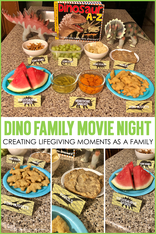Dinosaur Themed Family Movie Night | Lets Play.Learn.Grow