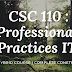 Semester 2 | Hybrid Course | CSC 110 : Professional Practices IT | Software Engineering | Complete Course