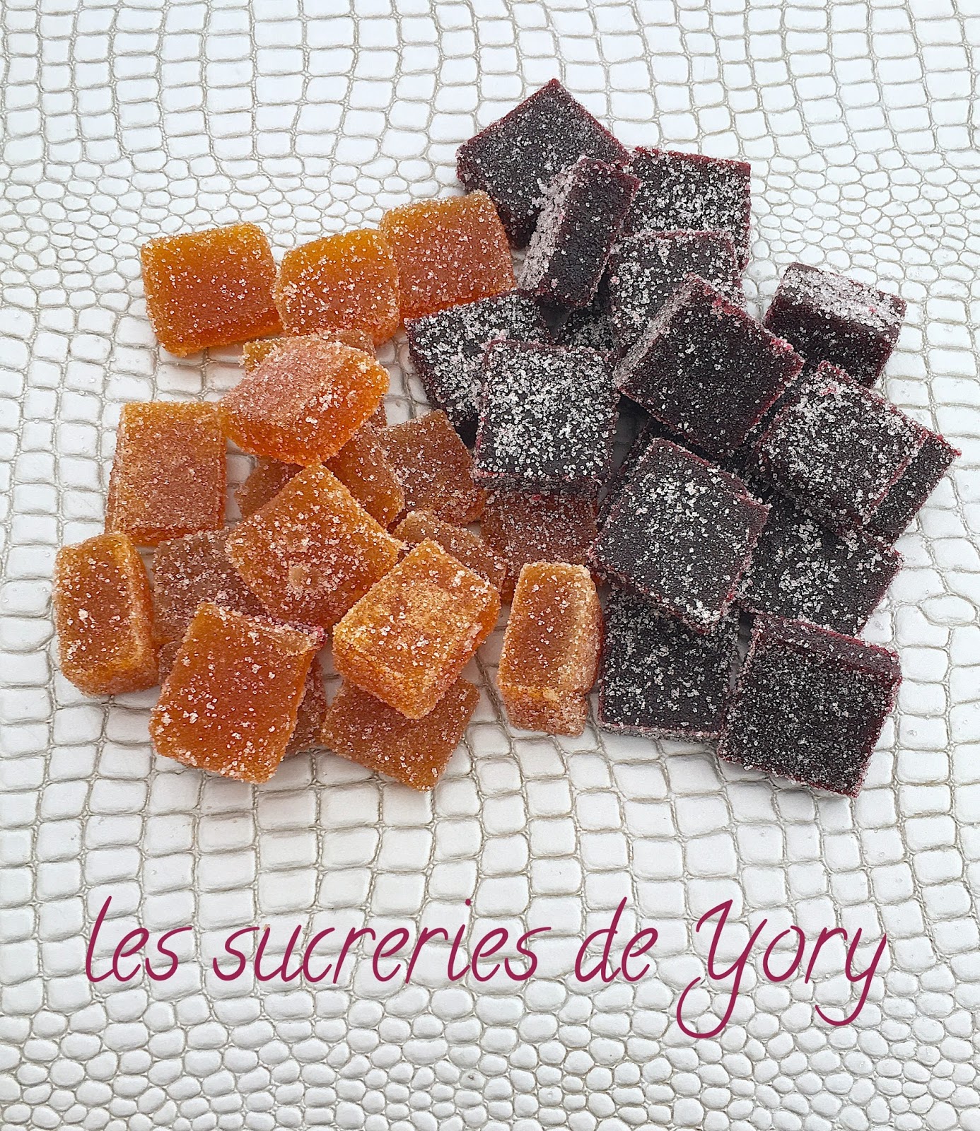 Pâtes de fruits orange sanguine et MûreCassis