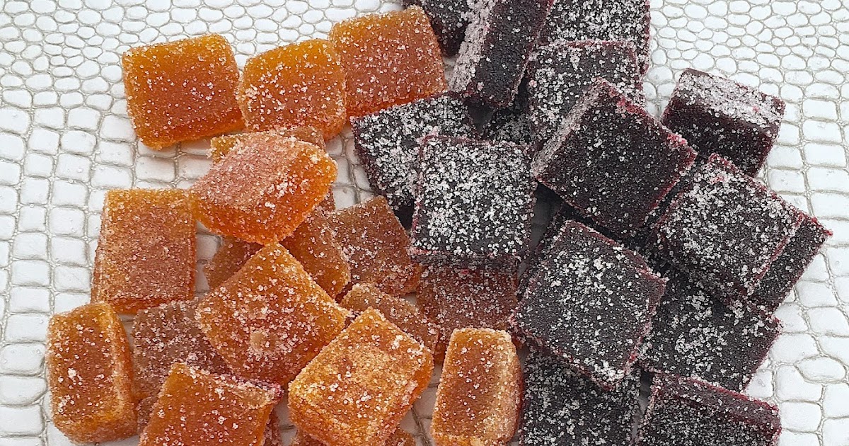 Pâtes de fruits orange sanguine et MûreCassis