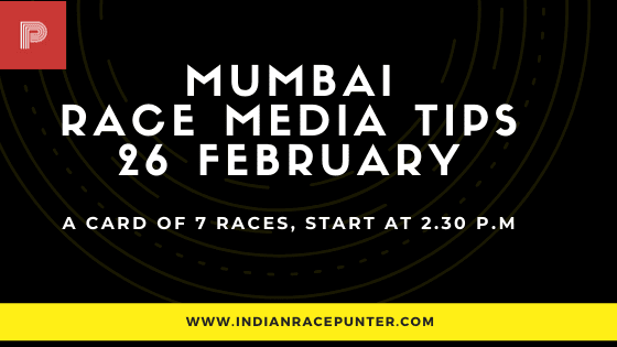 Kolkata Race Media Tips 26 February, India Race Tips by indianracepunter, IndiaRace Media Tips, 