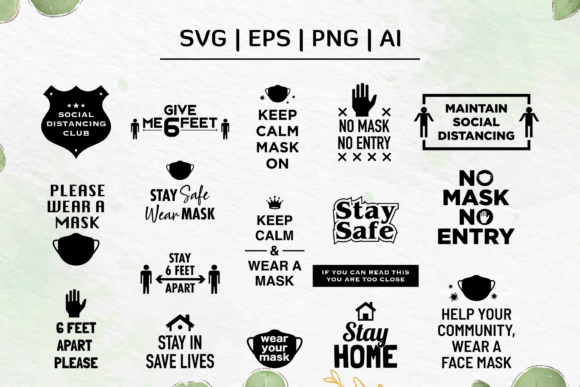 Download Free Mask Slogan Graphic PSD Mockup Template