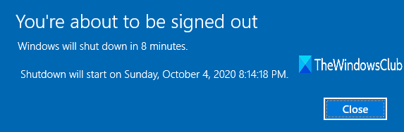 Windows 10에서 자동 종료 예약