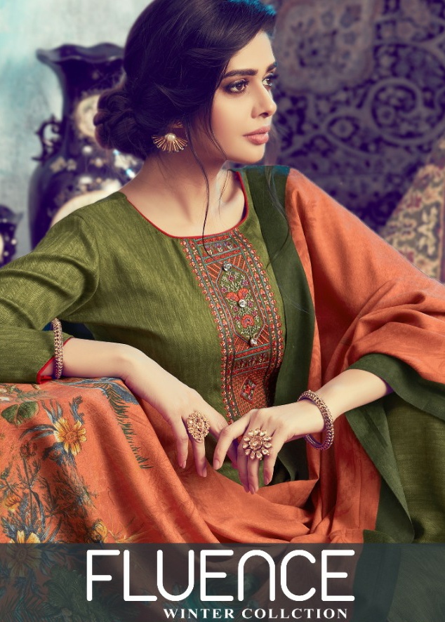 Ib Nx Fluence Pashmina salwar Kameez Collection Winter Wear 