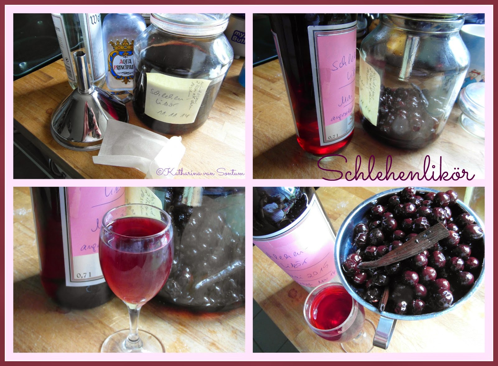 ich hab da mal was ausprobiert: Schlehen - Likör selbstgemacht ich hab da mal was ausprobiert: Schlehen - Likör selbstgemacht