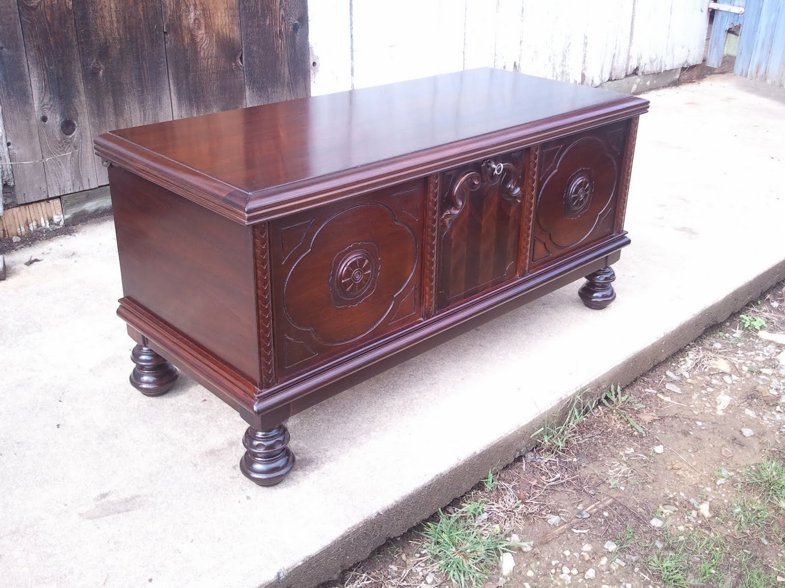 John Mark Power, Antiques Conservator Ed Roos Cedar Blanket Chest