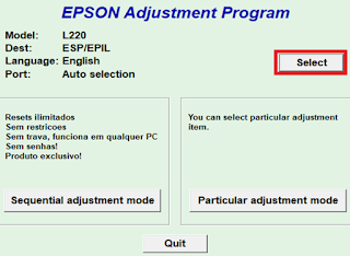 Cara Reset Printer Epson Seri L220