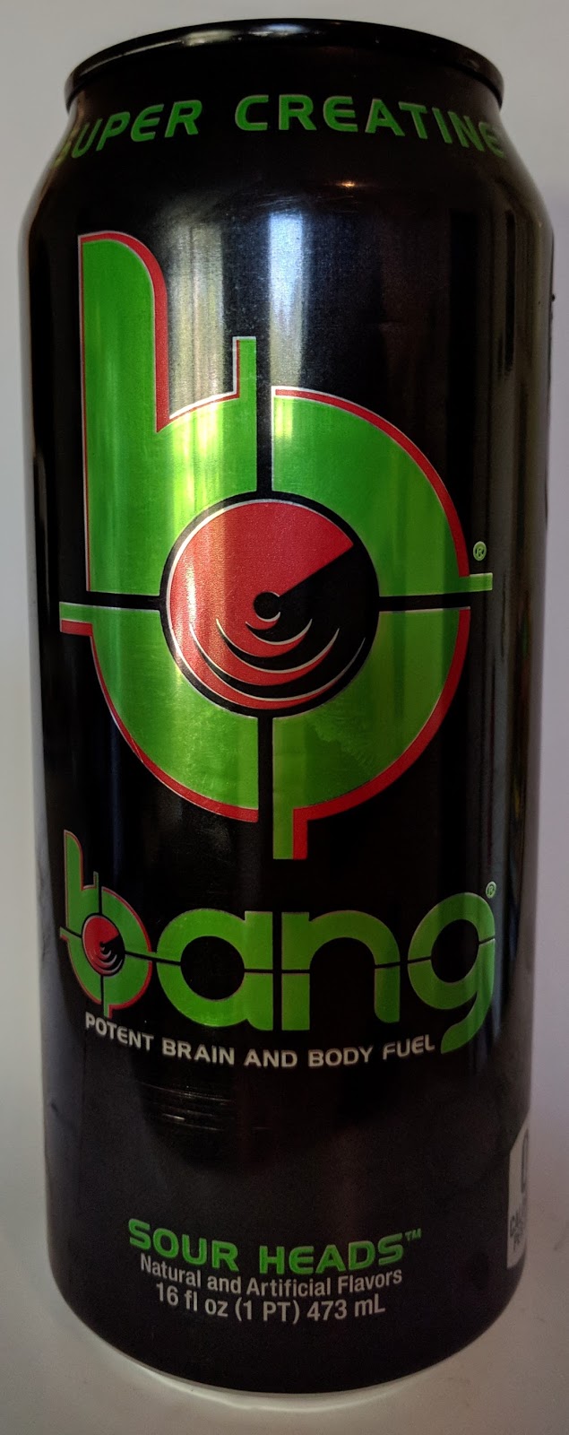 Caffeine King: Bang Sour Heads Energy Drink Review