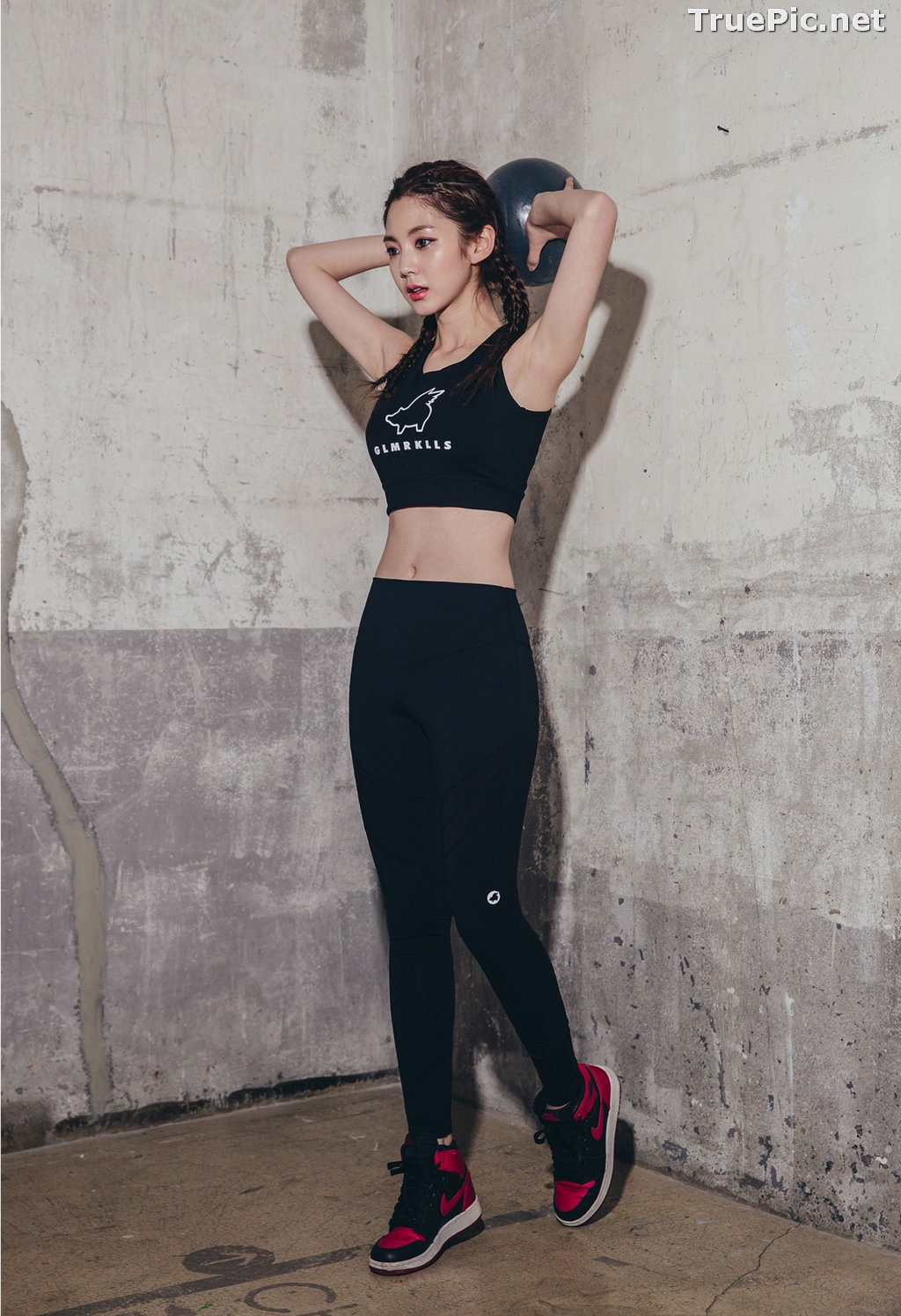 Korean Fashion Model - Lee Chae Eun - Fitness Set Collection #1