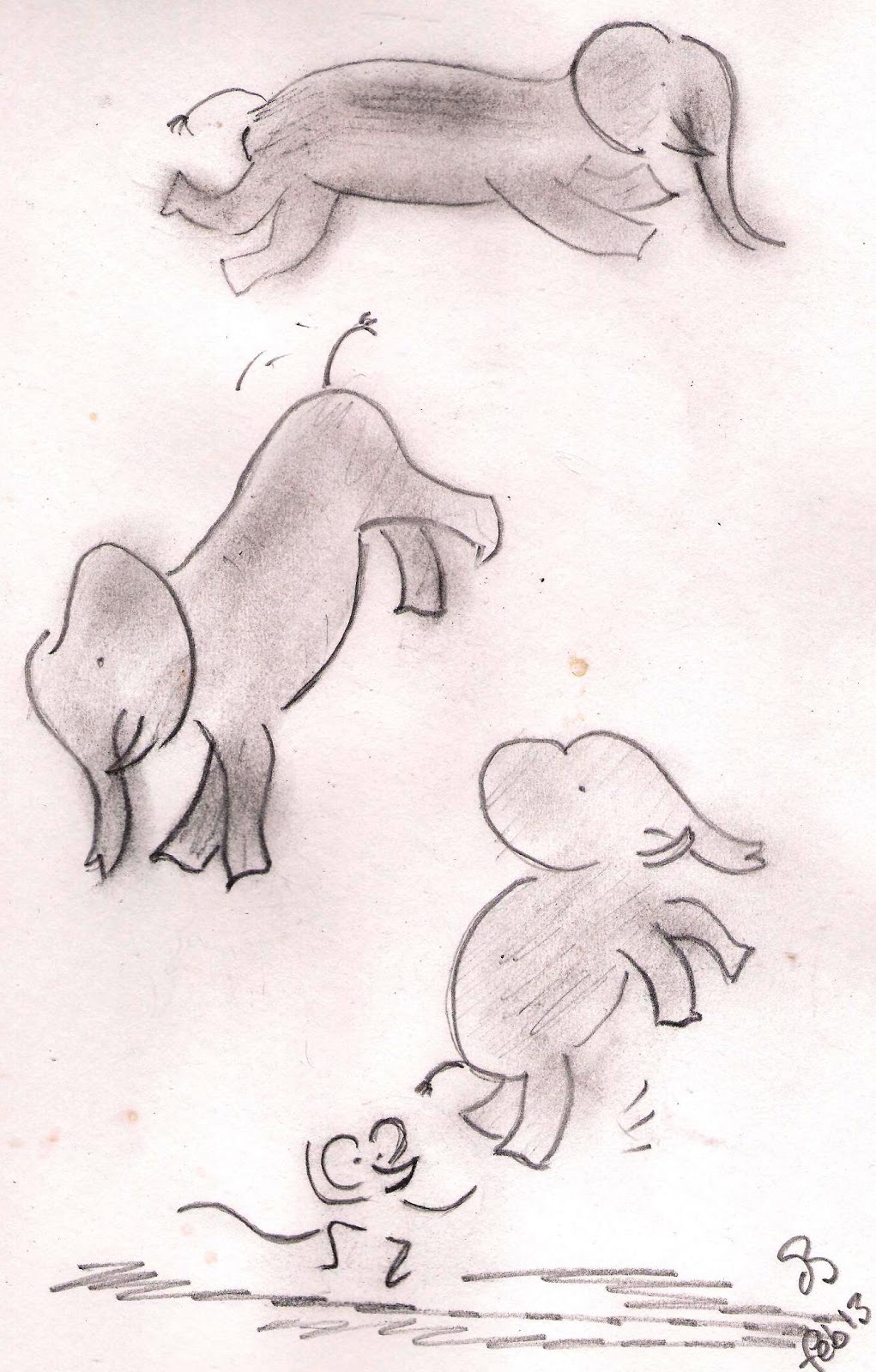 Sketching Mouse Juggling Elephants.