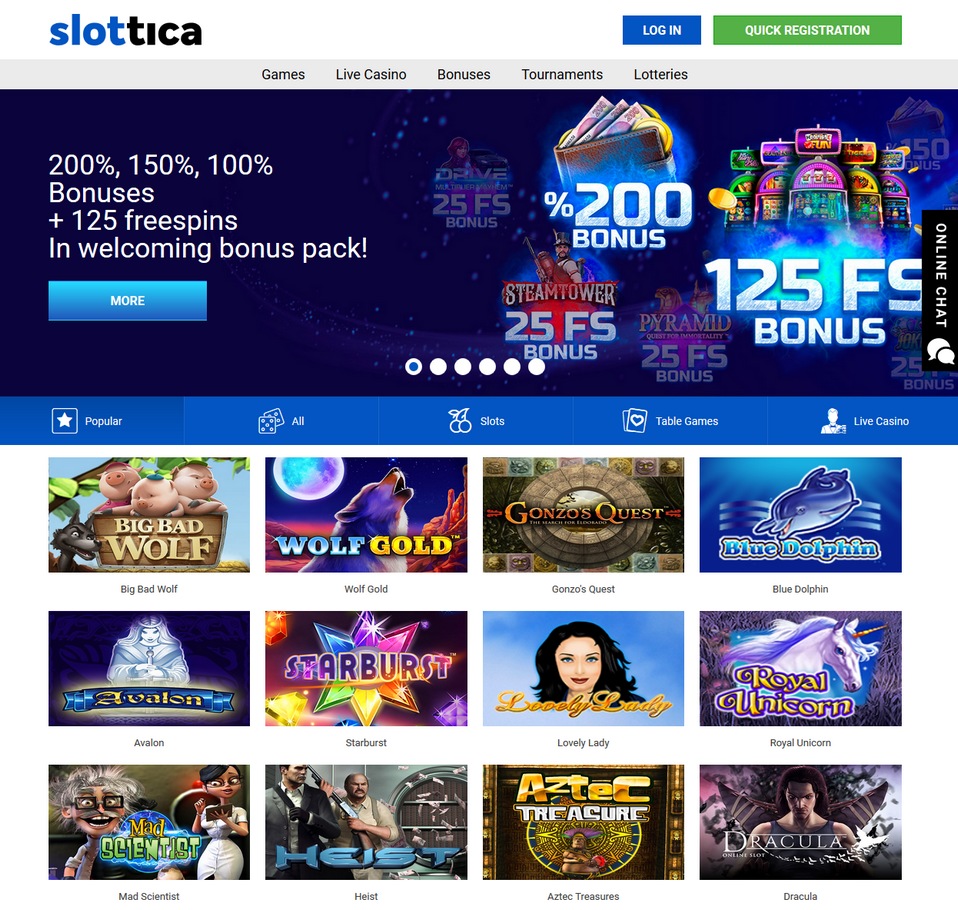 Slottica Screen