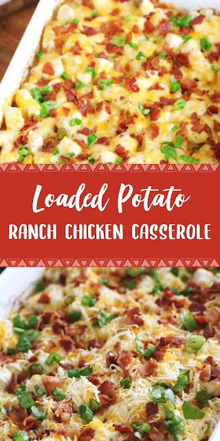 Loaded Potato Ranch Chicken Casserole - dewinta dc