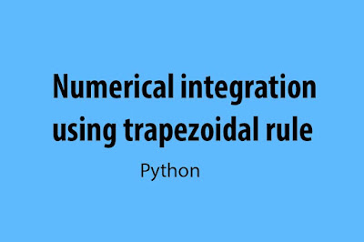 Numerical integration using trapezoidal rule |Python|BSc Physics|