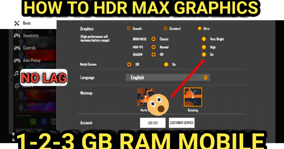 How To Play Free Fire HDR Full Max Graphics || 1GB 2GB 3GB ...