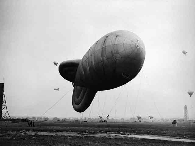 A barrage balloon station in England, 11 September 1941 worldwartwo.filminspector.com