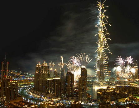 احتفالات دبي بالعام الجديد2015 المواقع الافضل للمشاهده مع التوقيت