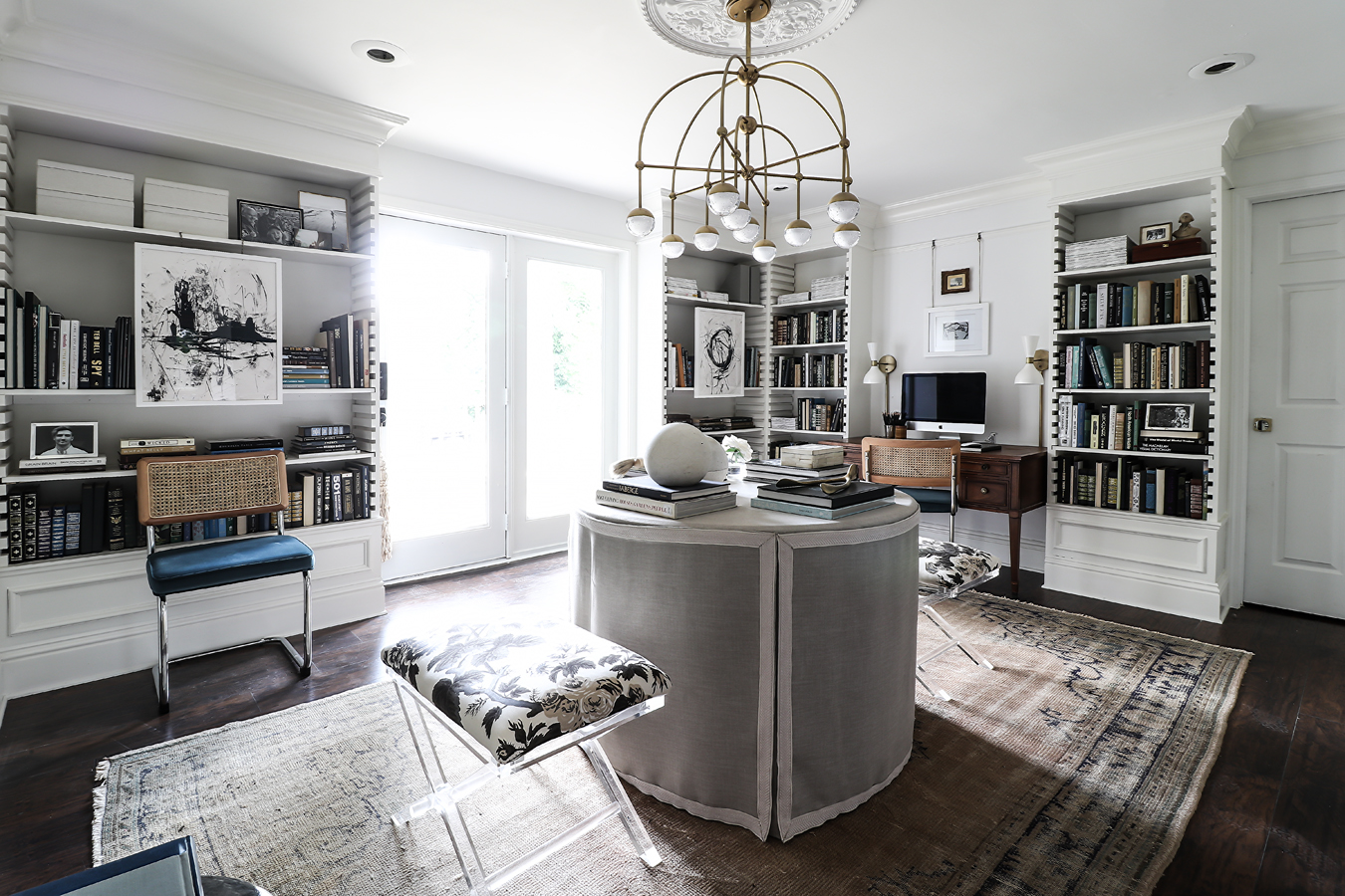 Décor Inspiration: The Beautiful Home Office of Kristin Jackson at Hunted Interior