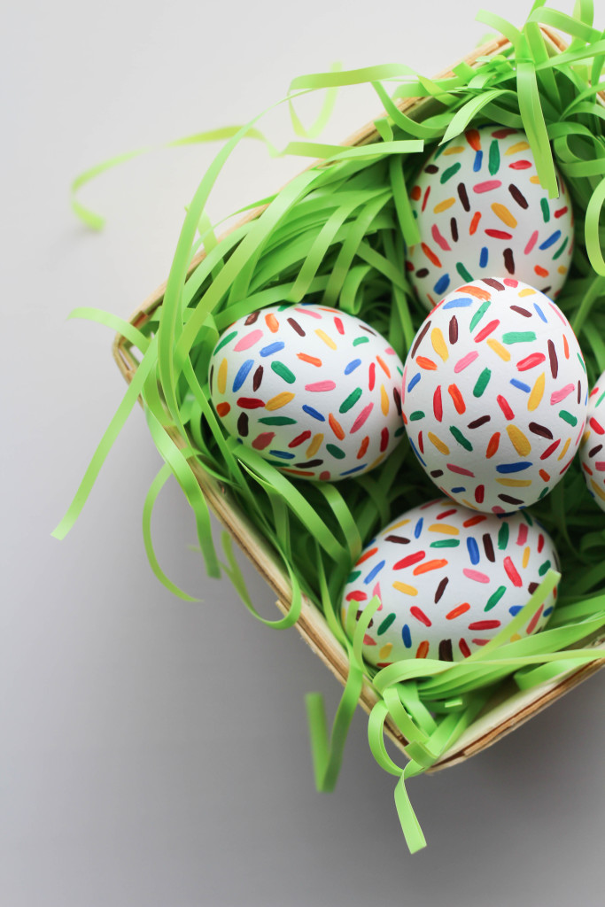 DIY Sprinkle Easter Eggs