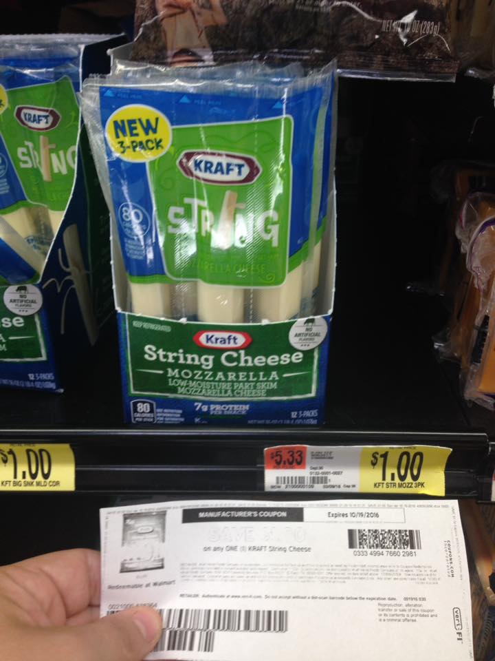WNY Deals and ToDos Walmart *FREE* Kraft String Cheese Sticks with