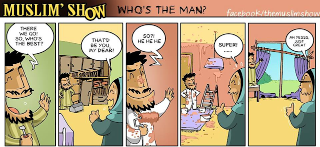 Muslimshows,cartoon,comics,family,wife,husband