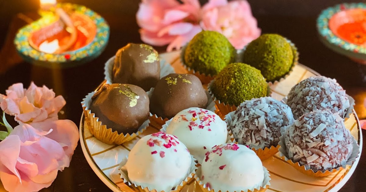 Manju's Eating Delights Indian fusion Truffles Diwali Truffles