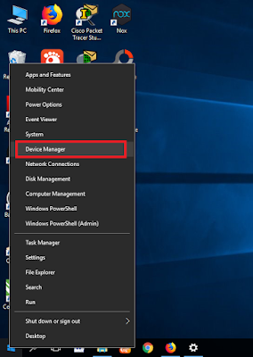 pergi ke Device Manager