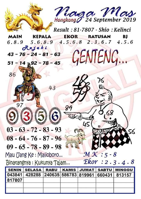 Kode Hk 24 September 2019