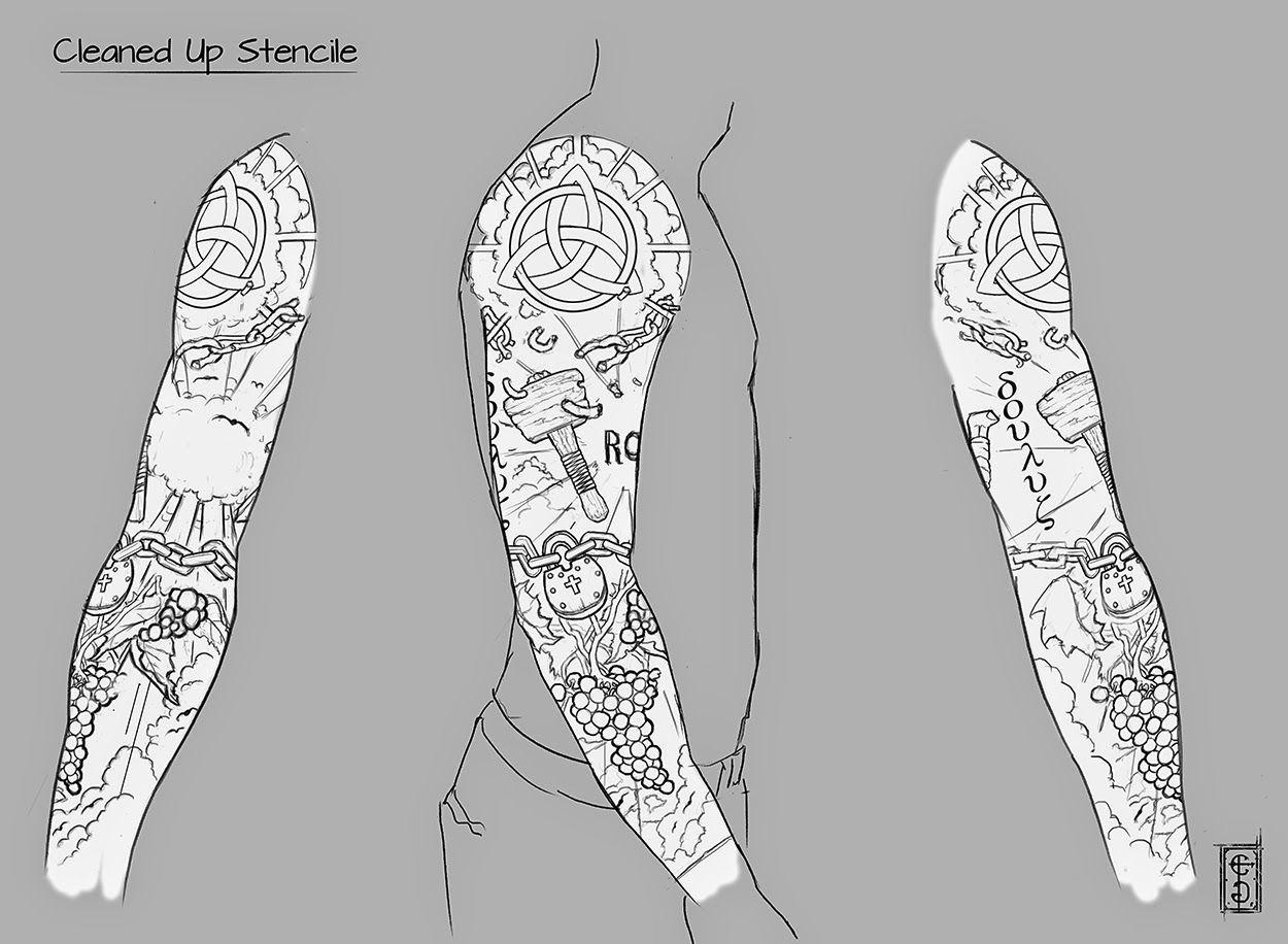 blank-arm-sleeve-tattoo-template