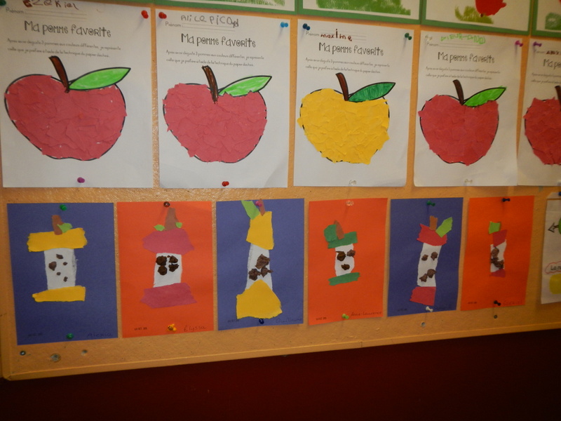 À la maternelle de Chantal: Une pomme dans un trou de souris