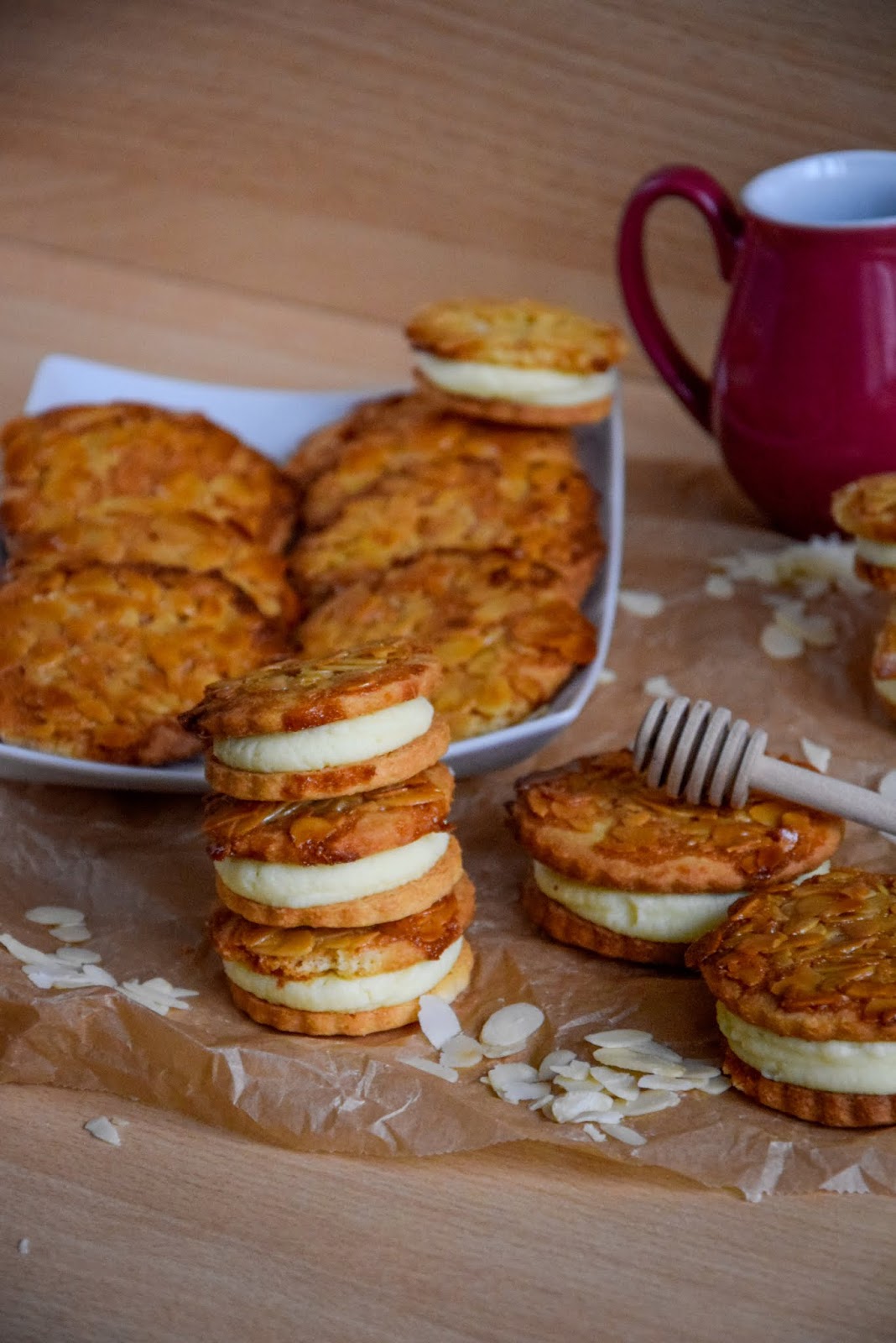 kiras_bakery: Bienenstich Kekse/ Plätzchen mit Mandelkruste