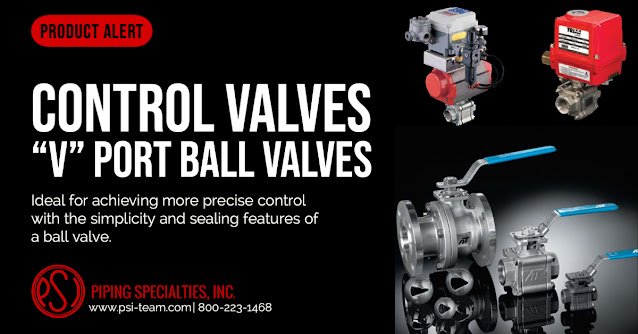 “V” Port Ball Valves for Excellent Control