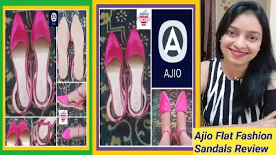 ajio flat sandals footwear review, ajio footwear female, ajio sandals review