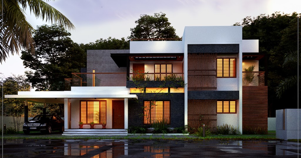 Modern Design 4 Bedroom House Floor Plans Elevation - Modern House Plans With Elevations Modern Design 4 Bedroom House Floor Plans Elevation - Modern House Plans With Elevations