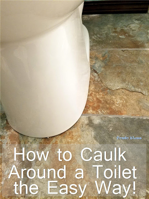 the easy way to caulk a toilet and bathtub