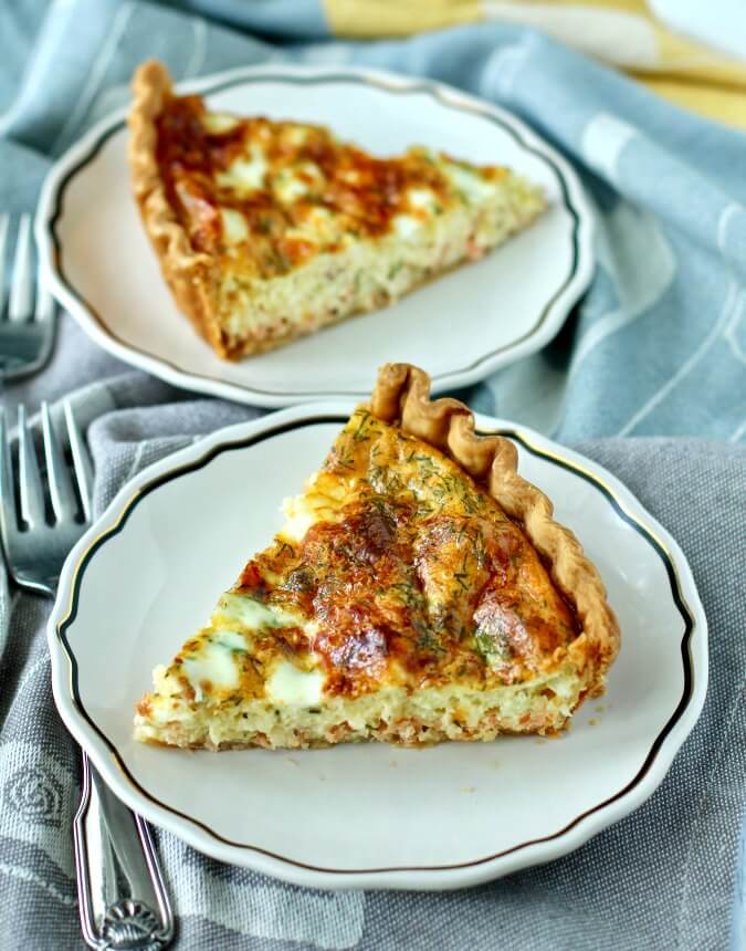 Smoked Salmon Quiche Karen's Kitchen Stories