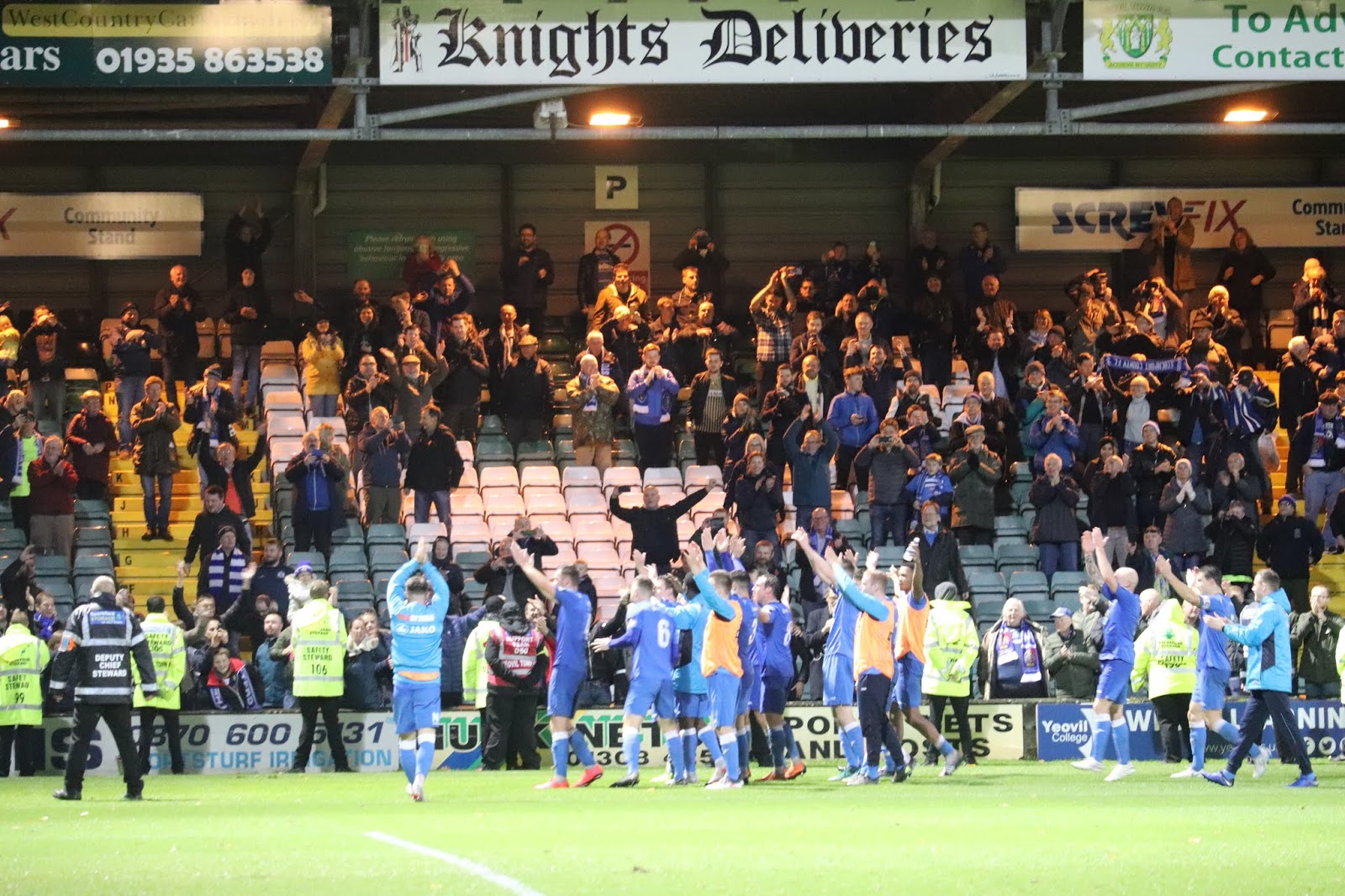 Yeovil Town 1 Stockport County 3 ( FA Cup 1st Round) 10 November 2018