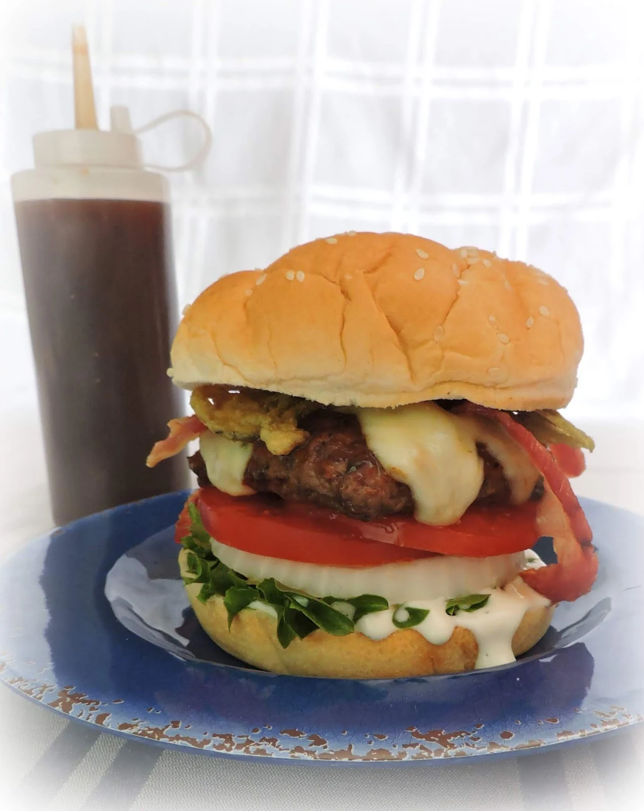 Fiery Cinnamon Whisky BBQ Burger