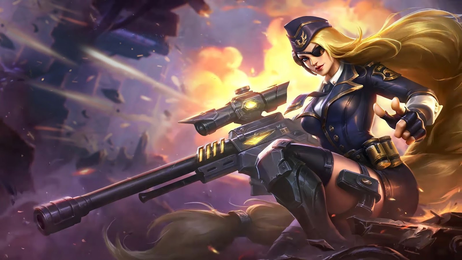 Wallpaper Lesley General Rosa Skin Mobile Legends HD for PC