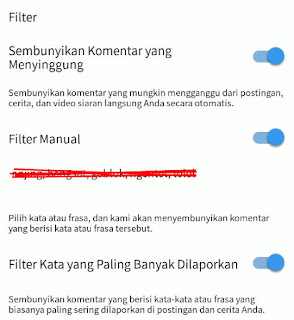 Mencegah Komentar Buruk & Negatif Instagram Dengan Membatasi Kata Tertentu