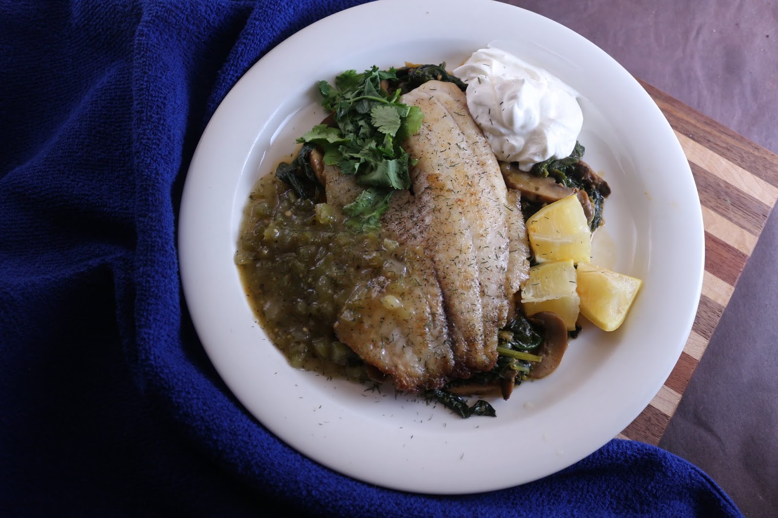 Chili Dilly Tilapia Florentine