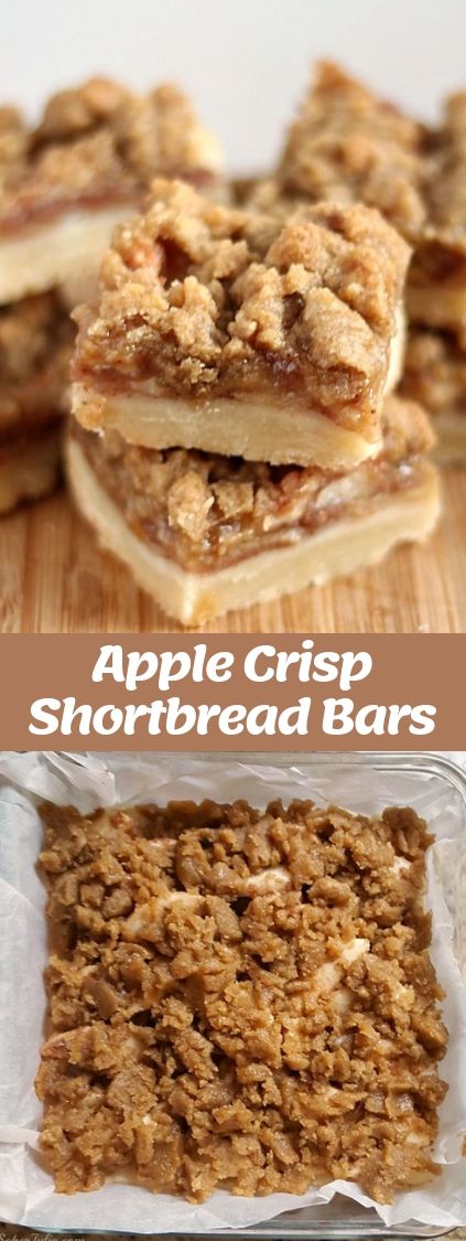 Apple Crisp Shortbread Bars