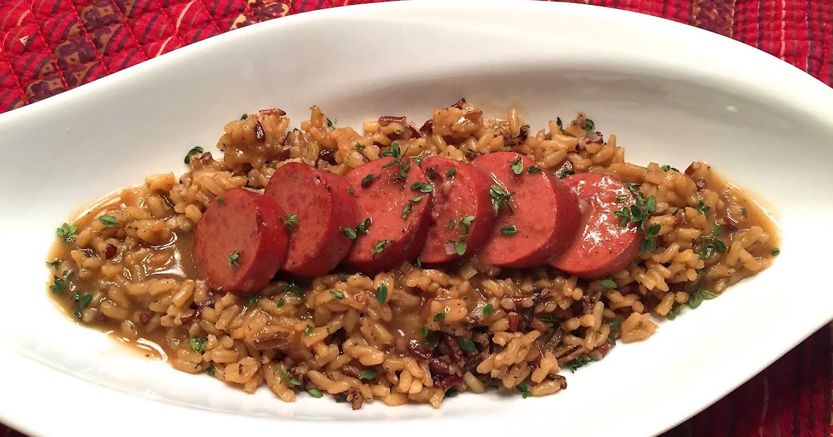 Points In My Life Kielbasa and Whole Grain Rice with Redeye Gravy