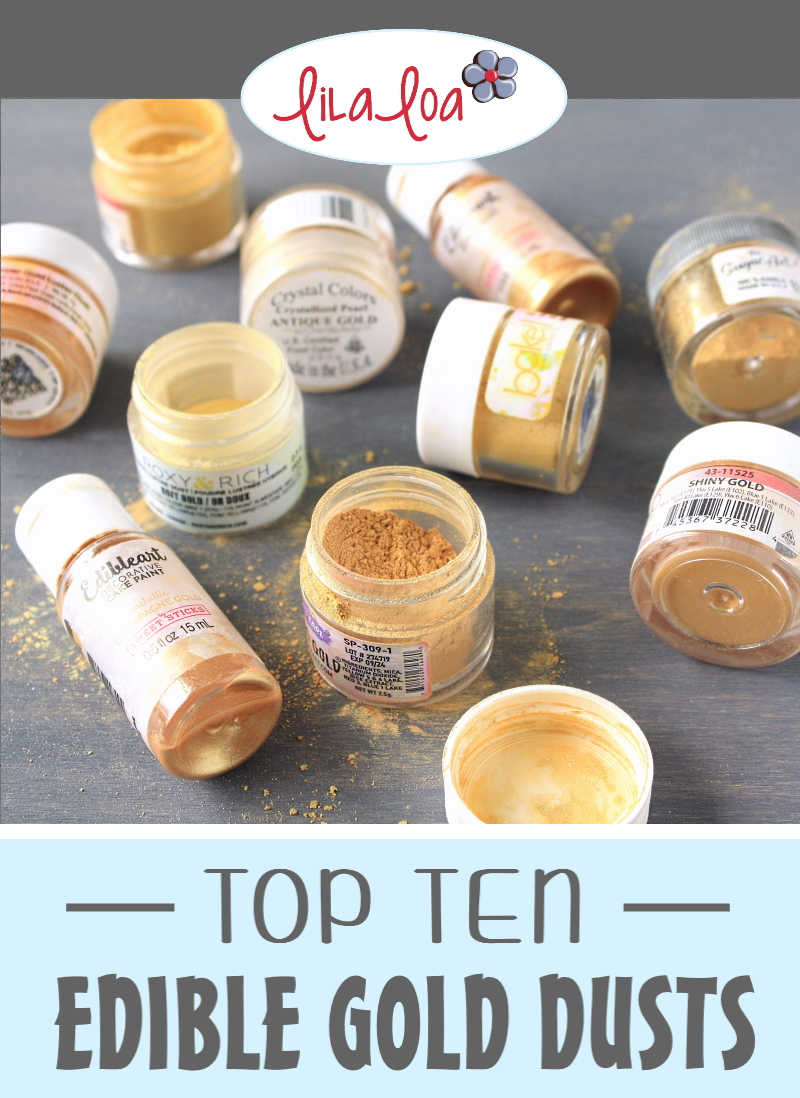 Top Ten Best FDA Approved Edible Gold Dusts for Cookie Decorating