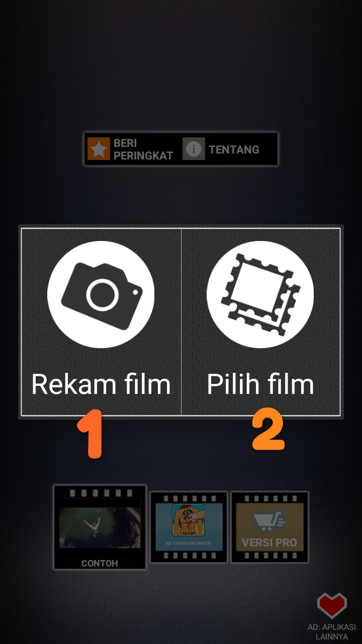 Setelah itu kami bisa langsung mulai merekam video slow motion