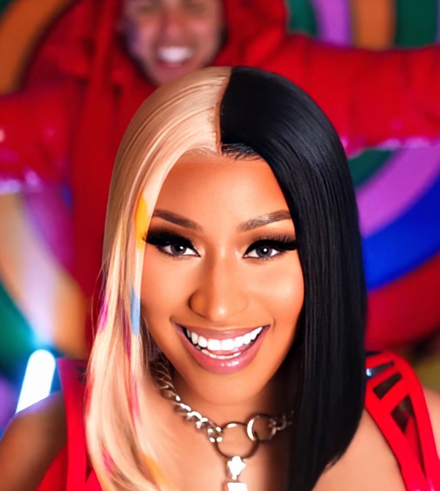 Back Stage Moments of Nicki Minaj in Trollz Song Video Everything