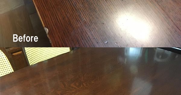 家具の修理 匠の郷 ダイニングテーブルの再生（塗り直し・修理）